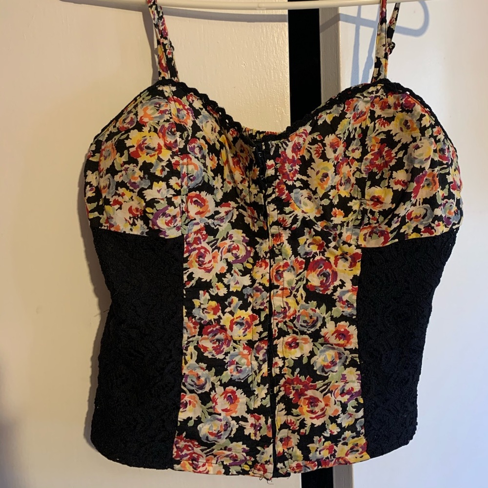 Flower crop top